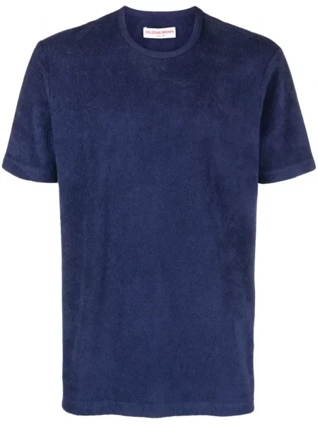 Tricou Orlebar Brown din material terry albastru