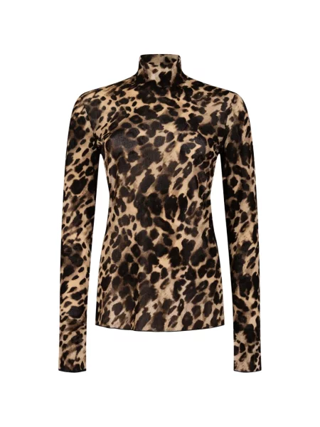 Top Marina Rinaldi cu imagine cu model leopard