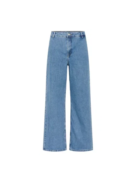 Szerokie jeansy My Essential Wardrobe niebieskie