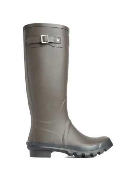 Botine Barbour cu cataramă cu autograf verde