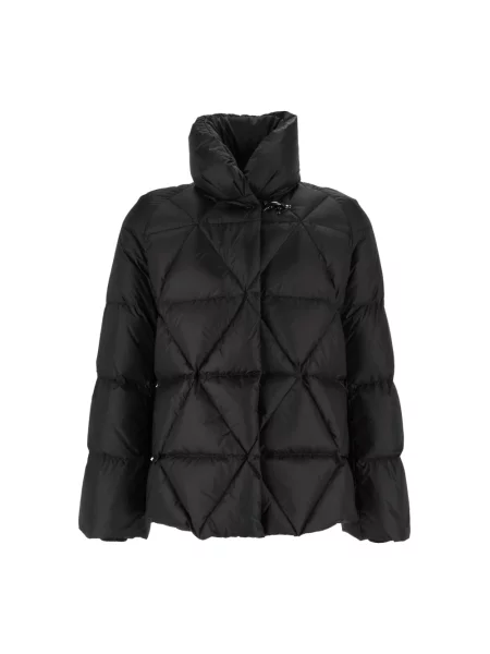 Kurtka puchowa Fay z wzorem argyle czarna