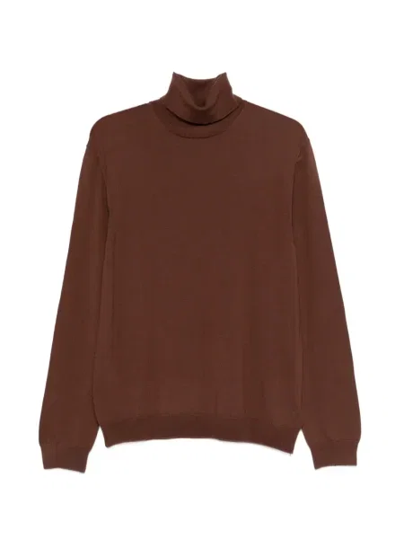 Sweter Zanone brązowy