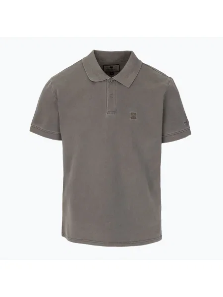 Tricou polo Pitbull spălat pentru bărbați închis maro