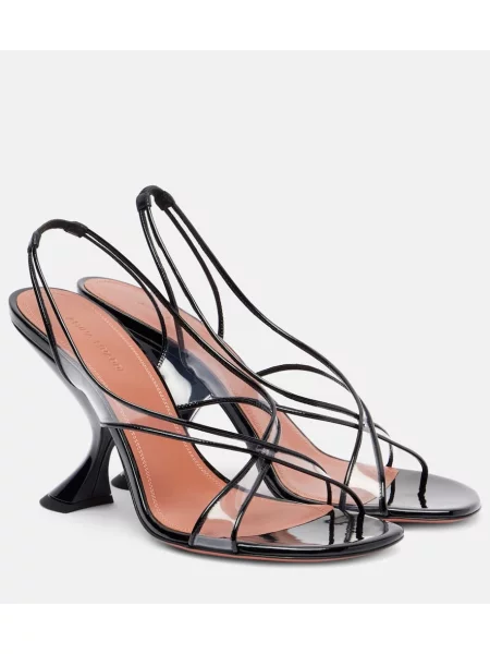 Papuci tip mules Amina Muaddi negru