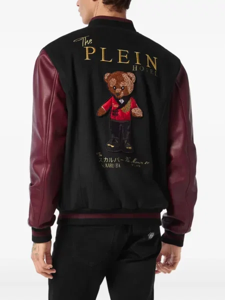 Ursuleț de pluș geanta de piele Philipp Plein negru