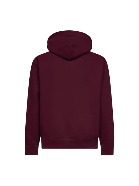 Bluza z kapturem o kroju regular fit z mieszanki bawełny Polo Ralph Lauren czerwona