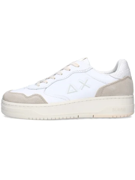 Pantofi Sun68 alb