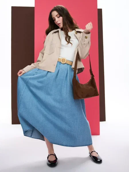 Джинсовая рубашка Sinsay синий