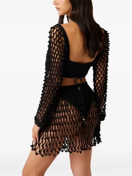 Top Guess tricotate negru