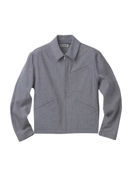 Kurtka Coor w kratę niebieska