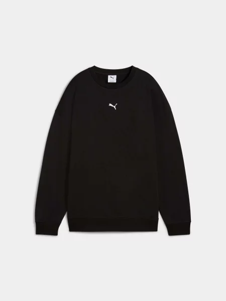 Світшот PUMA Ess Oversized Crew комбінований верх чорний