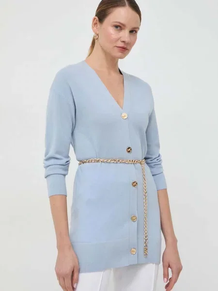 MICHAEL Michael Kors cardigan din lana light albastru