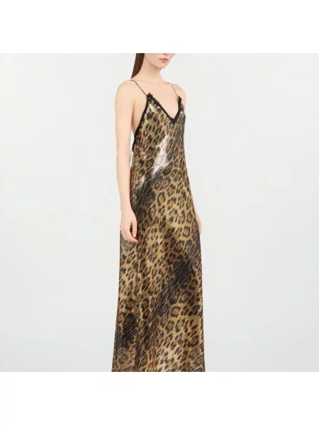 Sukienka Roberto Cavalli beżowa