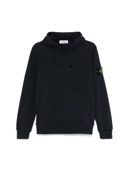 Bluza z kapturem Stone Island z kamieniami niebieska