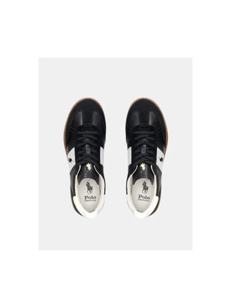 Sneakerși Polo Ralph Lauren din piele negru