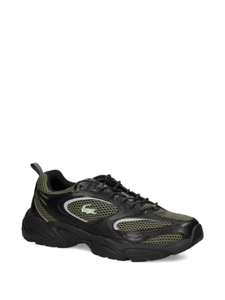 Sneakerși Lacoste plasă negru
