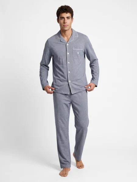 Pletená košeľa Polo Ralph Lauren modrá