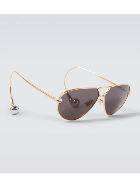Ochelari de soare Bottega Veneta auriu