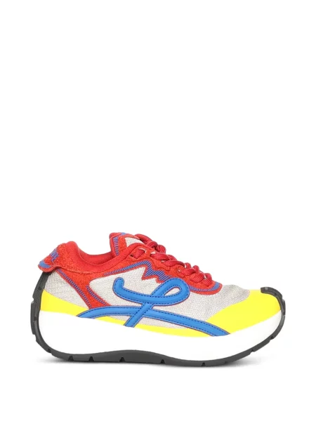 Sneakerși Loewe din piele de căprioară roșu