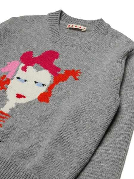 Sweter dziecięcy Marni szary