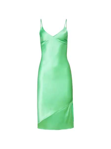 Rochie midi Fleur Du Mal cu decolteu în V verde