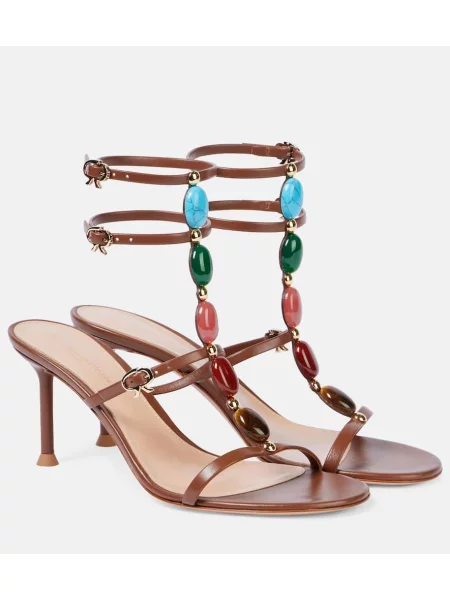 Sandale Gianvito Rossi din piele maro