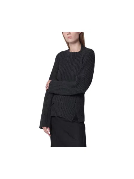Sweter Victoria Beckham wełniany szary