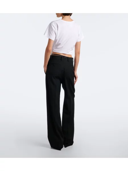 Cu centură pantaloni Tom Ford de lână negru
