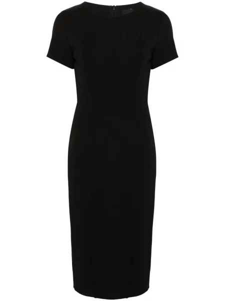 Sukienka midi Boss do kolan garniturowa ze stretchu czarna