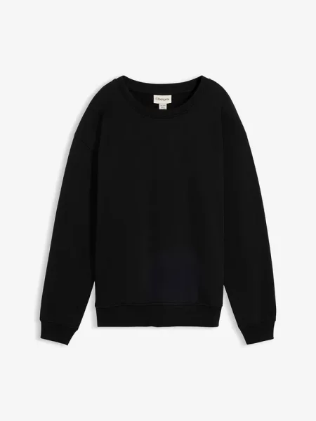 Bluza ciążowa i do karmienia piersią 2 w 1 z czystej bawełny organicznej czarna