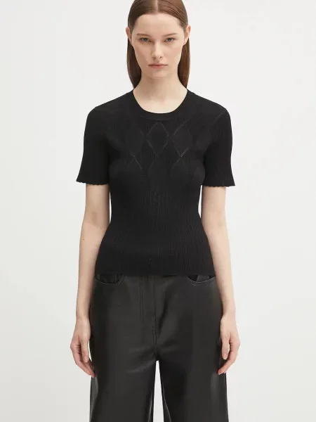 Kenzo bluză Textured Summer uni negru