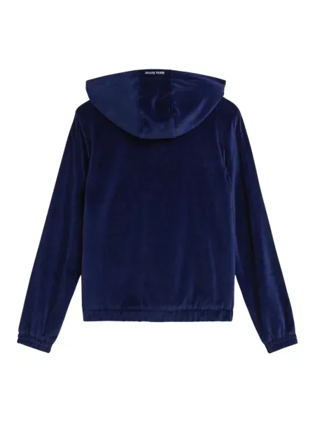 Welurowa kurtka jeansowa Adidas granatowa