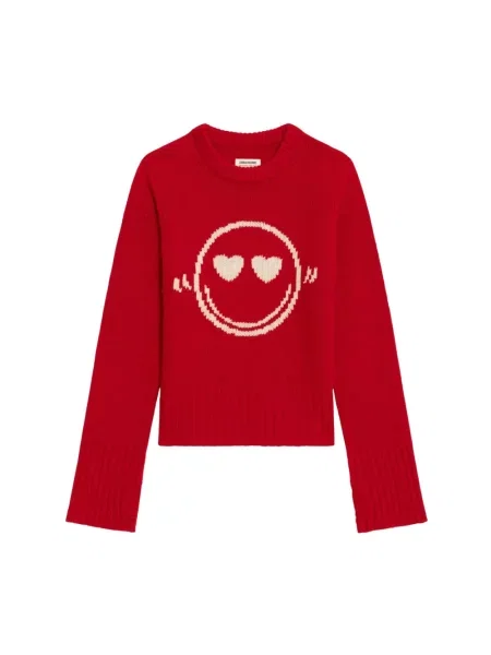 Sweter Zadig & Voltaire wełniany czerwony