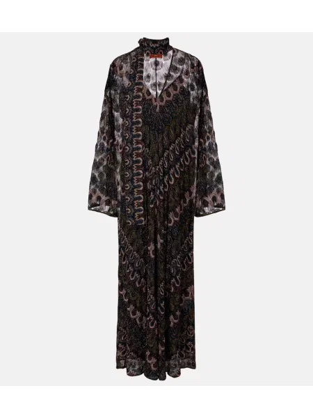 Rochie maxi Missoni de costum maro