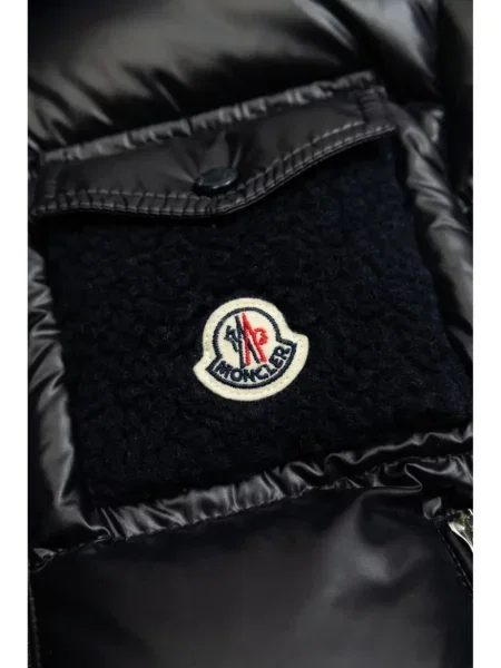 Kurtka puchowa dziecięca Moncler Enfant niebieska