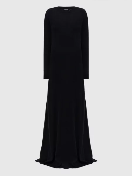 Сукня максі Eva з відкритою спиною з кашеміром Ann Demeulemeester чорна