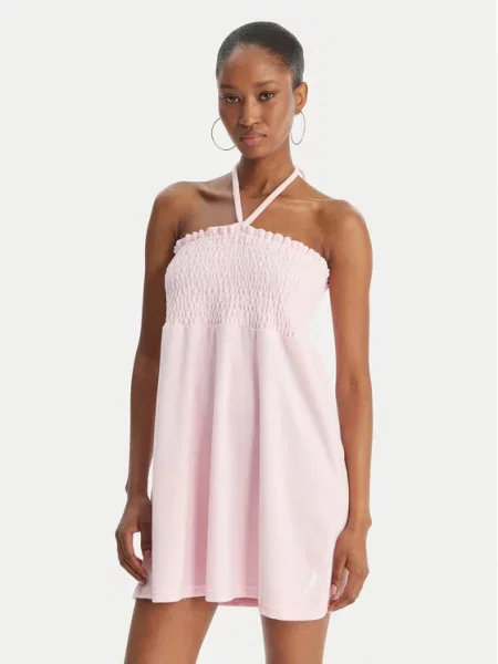 Juicy Couture Rochie de vară Smocked Terry roz