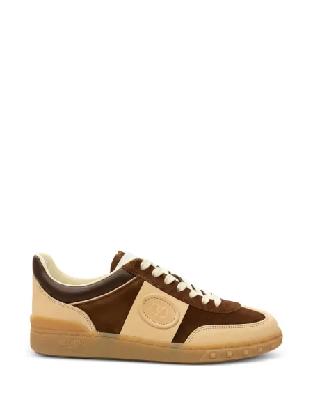 Sneakerși Valentino Garavani din piele maro