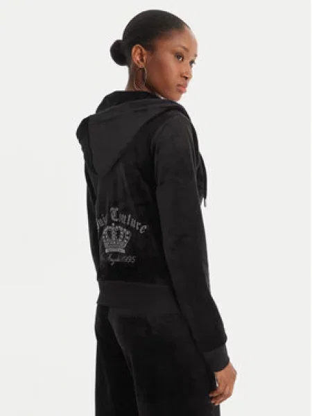 Juicy Couture Gornji dio trenirke GOTHIC CROWN / prozirna crna