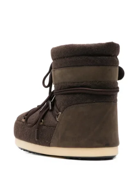 Botine Moon Boot din nubuc maro