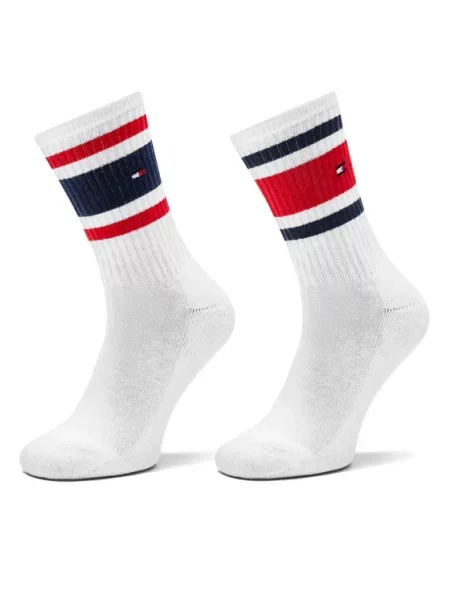 Duge čarape Tommy Hilfiger bijela