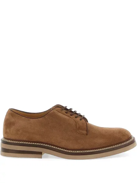 Semišový derby Brunello Cucinelli hnědý