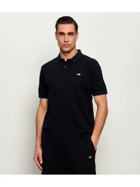 Tricou polo Gant negru