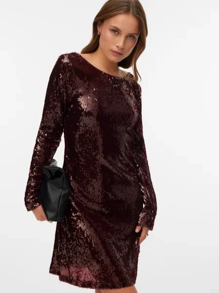 VERO MODA Ruha VMAlly' borvörös