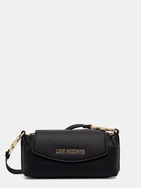 Love Moschino geantă crossbody pentru femei cu imitație de piele negru
