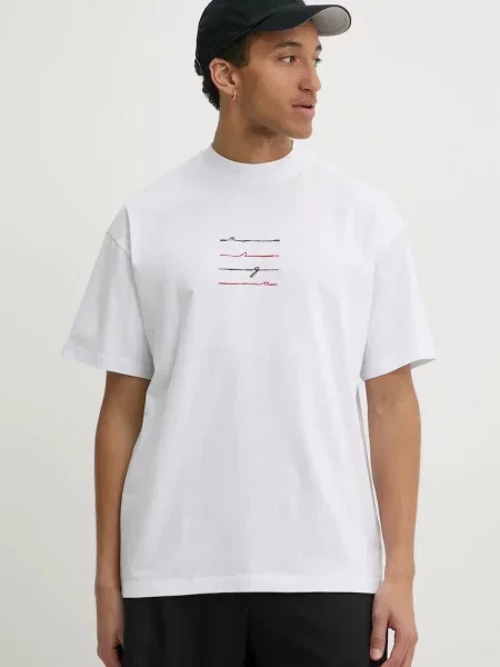 Тениска MSGM с апликация бяло