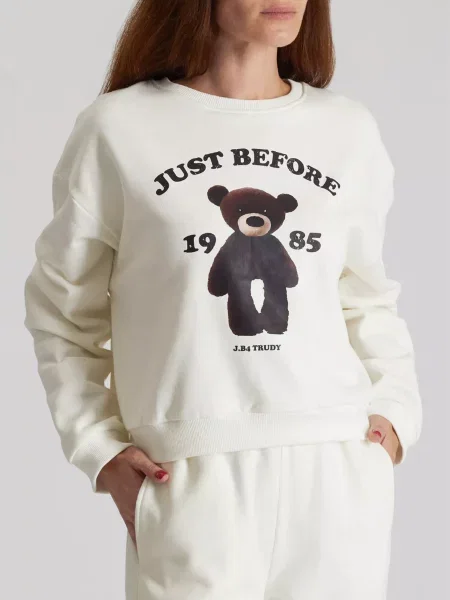 Світшот Just Before білий