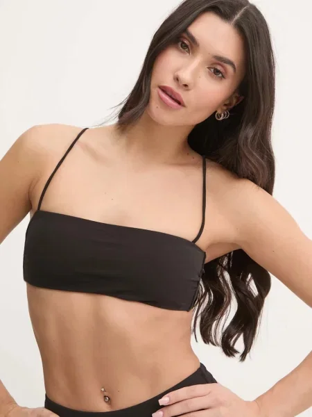 Plavková podprsenka Calvin Klein mírně vyztužený košík černá