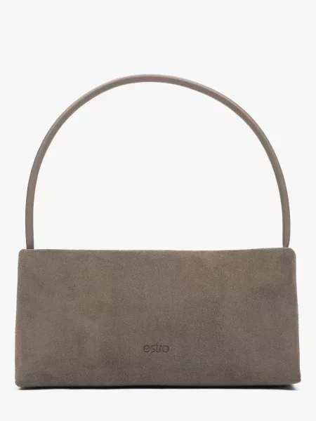 Estro Сумка Велюр сірий