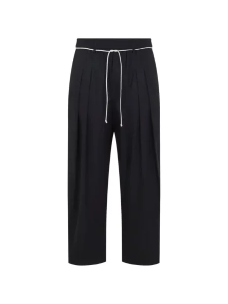 Плисирани шнур за пристягане панталон Mordecai черно